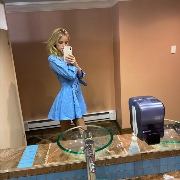 The Attico Sequin Embellished Shirt Dress Size XS - Picture 3 of 6